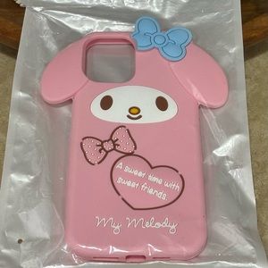 🌷My Melody Cute Kawaii Silicone iPhone 12 Pro Max Phone Case